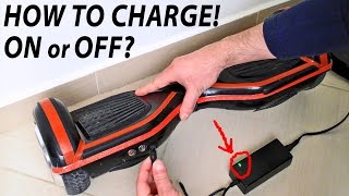 Hoverboard How To Charge  ON or OFF [upl. by Kraus582]