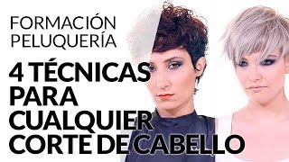 🔥4 TÉCNICAS PARA CUALQUIER CORTE DE CABELLO ▷ EXPLICADAS PASO A PASO [upl. by Geoff]