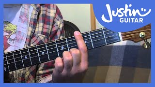 E Shape Barre Chord Grip Major and Minor Guitar Lesson IM111 How to play IF Stage 1 [upl. by Kessel869]