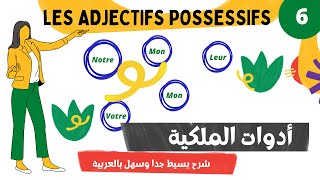 Les adjectifs possessifs شرح بالعربية [upl. by Waltner201]