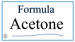 How to Write the Formula for Acetone C3H6O or CH32CO [upl. by Trudy]