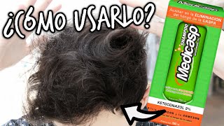 Shampoo con KETOCONAZOL Como Usarlo para la CASPA y CAIDA de CABELLO  Champu MEDICASP [upl. by Adnilav]