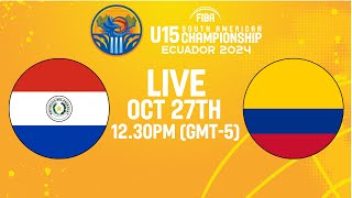 Class 78  Paraguay v Colombia  Full Basketball Game  South American U15 Championship 2024 [upl. by Clementine]