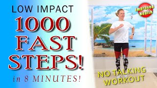 1000 Steps in 8 Minutes  Fast Walking Workout with Improved Health 💗 [upl. by Adekram]