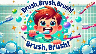 Brush Brush Brush – The Fun Toothbrushing Song for Kids [upl. by Godred]