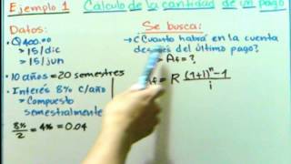 Matemáticas Financieras  Video 1  Pago o Renta Parcial  GCMatematica [upl. by Wera]