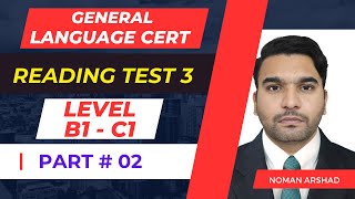 General Language Cert Reading Test 3  Part 2  For Level B1 to C1  SELT Reading Test [upl. by Richara]