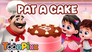 Pat a Cake  Famous Nursery Rhymes  4K  Toonpixx [upl. by Caras]