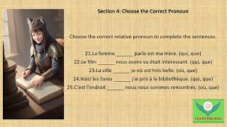 French CBSE Pronom Relatif 02 cbsefrench frenchlanguagelearner frenchgrammar cbseboardexams2024 [upl. by Amato109]