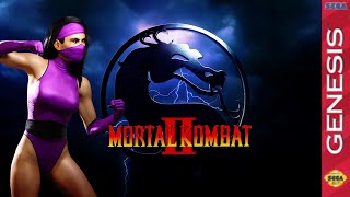 Mortal Kombat 2 Sega Genesis Mileena Gameplay [upl. by Moazami]