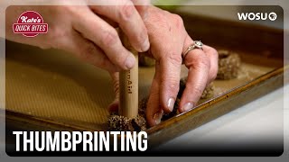 WOSU General Manager Anthony Padgett Learns How to Form Thumbprint Cookies Kates Quick Bites [upl. by Aneehsirk827]