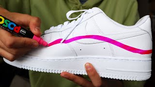 My First Custom AIR FORCE 1 SATISFYING [upl. by Oicangi924]