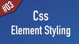 Learn Css in Arabic 03  Element Styling [upl. by Ier703]