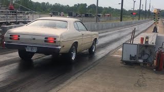 360 Magnum Swapped Duster goes to dragstrip [upl. by Kristo111]