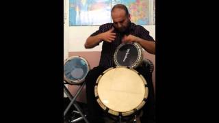 Rythme kabyle Darbouka et Tambour solo en live [upl. by Naujad]