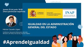 La igualdad de género en la Administración General del Estado [upl. by Alemahs520]