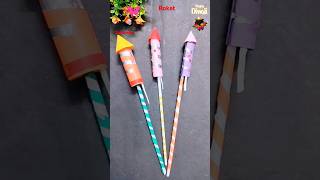 Easy Diy kids rocket craft🚀🧨🎆❤️😨shorts trending viralvideo funny story diwali art kids diy [upl. by Ellene]