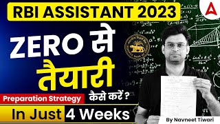 RBI Assistant 2023  4 Weeks Preparation Strategy for RBI Assistant 2023  By Navneet Tiwari [upl. by Rossi]