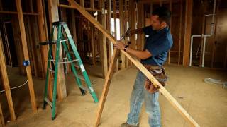 BUILDING SKILLS Framing tip  How to straighten a wall [upl. by Holder]