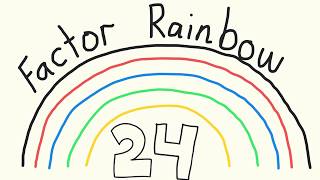 Factor rainbow for the number 24 [upl. by Punke]