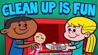 Clean Up is Fun  Childrens Cleaning Song  Kids Songs by The Learning Station [upl. by Nassah]