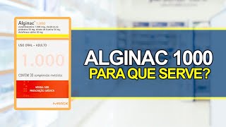 Para que serve ALGINAC 1000  Bula Simples [upl. by Daniel]