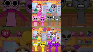 🌈 SPRUNKI 🔴🟠🔵🟣🟡👿 cosplay MY TALKING ANGELA 😽💕  NEW UPDATE talkingangela2 cosplay funny [upl. by Ahsita]