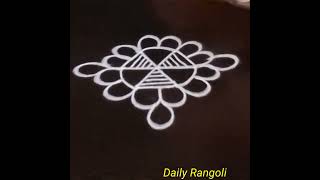 chinna muggulu for everydaysmall kolam for dailysimple rangoli designs [upl. by Ziul679]