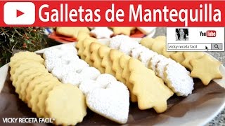 CÓMO HACER GALLETAS DE MANTEQUILLA  VickyRecetaFacil [upl. by Caron]