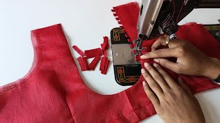 New easy and simple designer blouse cutting and stitching  blouse design cutting and stitching [upl. by Arrad]