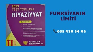 funksiyanın limiti yeni test toplusu [upl. by Brittan495]