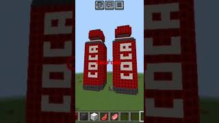 Cool coca cola Minecraft build [upl. by Ahsoik]