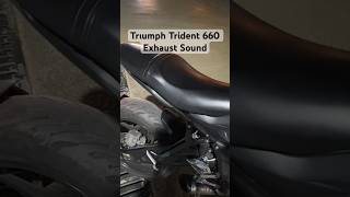 Trıumph Trident 660 Exhaust Sound🔥 keşfet [upl. by Hoenack]