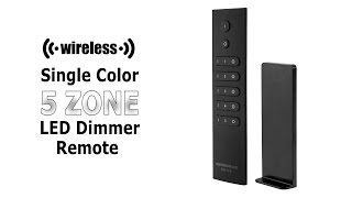 Wireless Single Color 5 Zone LED Dimmer Remote [upl. by Noami411]