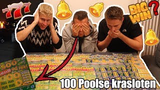 DIT WIN JE MET 100 POOLSE KRASLOTEN met joey schaar [upl. by Ataymik]