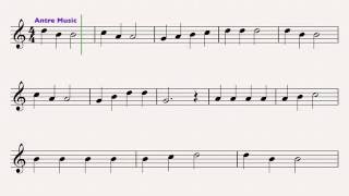 Lightly Row  Easy Saxophone Sheet Music [upl. by Grounds]