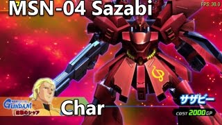 Mobile Suit Gundam Gundam vs Gundam MSN04 Sazabi  Hard Arcade  Random Route [upl. by Idelle]