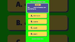 Advanced English Grammar Test  TEST 47 englishgrammar quiz toefl ielts [upl. by Calloway]