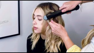 Two Ways to Style Waves Using the Corrale Hair Straightener Ft dyson  Sephora [upl. by Arikahc345]