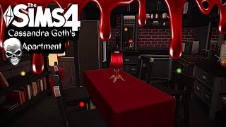 Cassandra Goths Apartment  The Sims 4  Speed build No CC [upl. by Naginnarb]