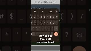 How to get command block in Minecraft [upl. by Ainafets357]