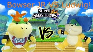 PlushBrosStudios  Bowser JR VS Ludwig on Super Smash Bros [upl. by Nolasba]