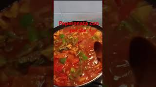 Peperonata con patate asmr cooking food [upl. by Latrice]