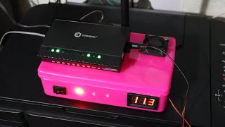 DIY 12V WIFI ROUTER UPS UP TO WORKING 6 TO 8 HOURS [upl. by Suirrad]