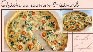 Quiche au saumon amp épinard I Recette facile et rapide spécial ramadan 2020 [upl. by Nared]