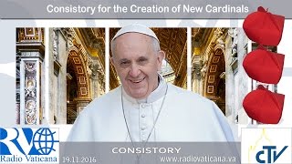 Consistory for the creation of new cardinals [upl. by Nollid]