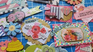 Make Embellishments from Scraps Stash amp Happy Mail [upl. by Pudens]