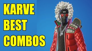 KARVE Skin BEST COMBOS in Fortnite [upl. by Kenon]