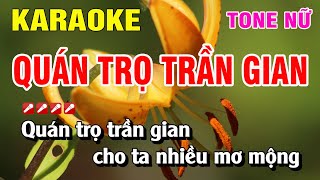 Karaoke Quán Trọ Trần Gian Tone Nữ  Nhạc Sống Nguyễn Linh [upl. by Rebmyt17]