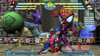 Marvel vs Capcom 3 SpiderMan Spotlight [upl. by Asilanom]